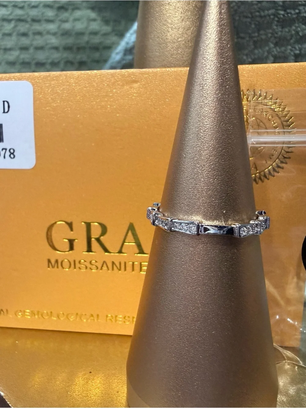 Moissanite White Solitaire Engagement Ring